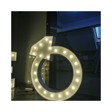 Custom outdoor decorative led marquee love bulb letters signs free standing letters wholesale